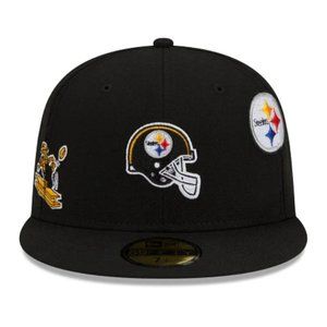 New Era x Just Don x Pittsburgh Steelers 59FIFTY Fitted Hat Cap Black